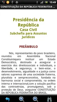 Constituição Brasileira GRÁTIS android App screenshot 1